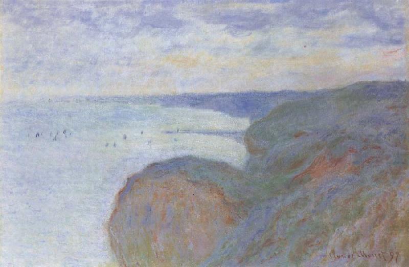 Claude Monet On the Cliff near Dieppe,Overcast Skies china oil painting image